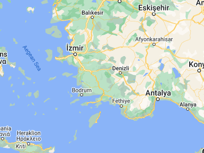 Map showing location of Bozdoğan (37.67134, 28.31395)