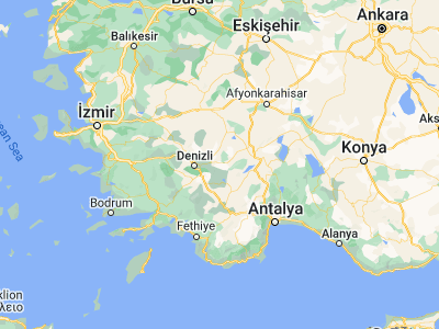 Map showing location of Bozkurt (37.82417, 29.60972)