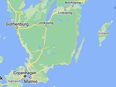 Map showing location of Braås (57.06667, 15.05)