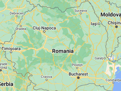Map showing location of Brădeni (46.08333, 24.83333)