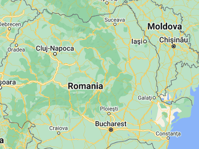 Map showing location of Brăduţ (46.13333, 25.61667)