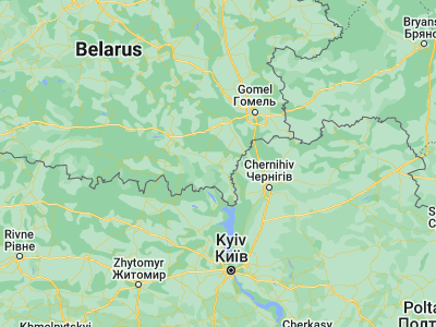 Map showing location of Brahin (51.787, 30.2677)