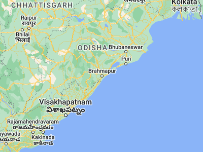 Map showing location of Brahmapur (19.31667, 84.78333)