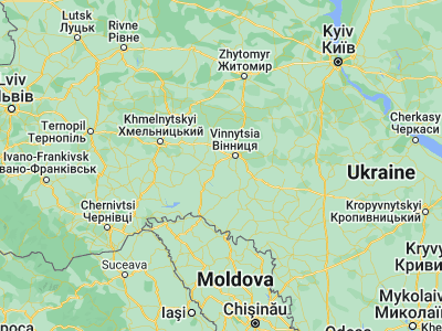Map showing location of Brailiv (49.10986, 28.17459)