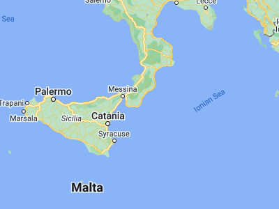 Map showing location of Brancaleone (37.96297, 16.1004)