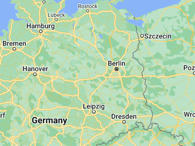 Map showing location of Brandenburg an der Havel (52.41667, 12.55)