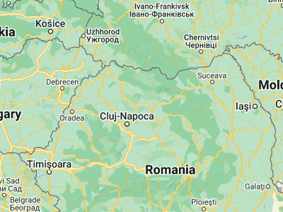 Map showing location of Braniştea (47.16667, 24.06667)