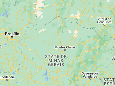 Map showing location of Brasília de Minas (-16.20639, -44.43333)