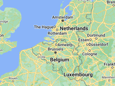 Map showing location of Brasschaat (51.2912, 4.49182)