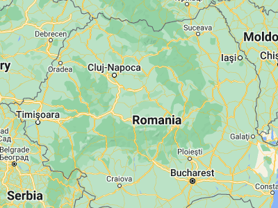 Map showing location of Brateiu (46.16667, 24.41667)