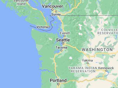 Map showing location of Bremerton (47.56732, -122.63264)