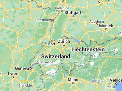 Map showing location of Bremgarten (47.35109, 8.34214)