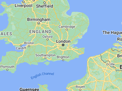 Map showing location of Brentford (51.48619, -0.3083)