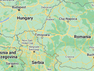 Map showing location of Brestovăţ (45.87222, 21.67556)