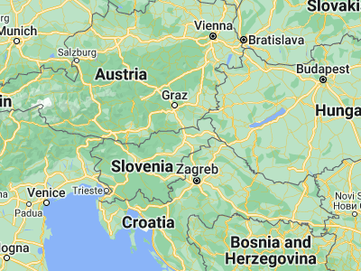 Map showing location of Brestrnica (46.56972, 15.575)