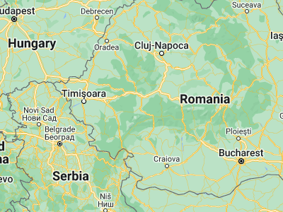 Map showing location of Bretea Română (45.65, 23.01667)