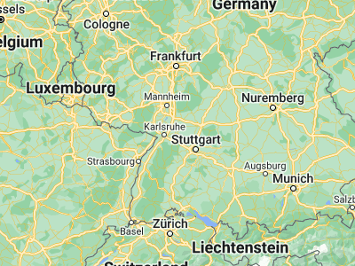 Map showing location of Bretten (49.03685, 8.70745)