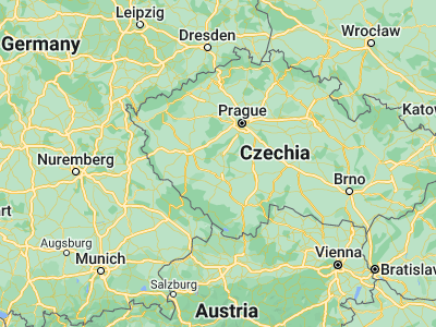 Map showing location of Březnice (49.55763, 13.95063)