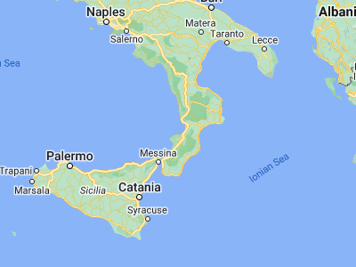 Map showing location of Briatico (38.72598, 16.0329)
