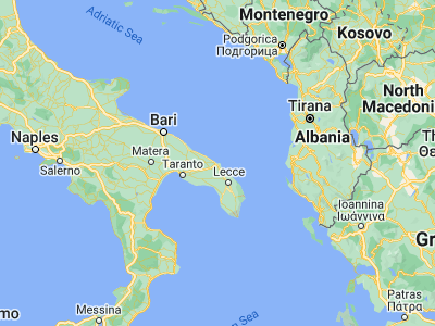 Map showing location of Brindisi (40.62773, 17.93682)