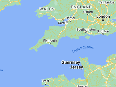 Map showing location of Brixham (50.39431, -3.51585)