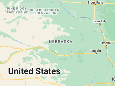 Map showing location of Broken Bow (41.40195, -99.63928)
