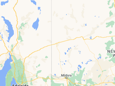 Map showing location of Broken Hill (-31.96173, 141.45998)