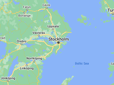 Map showing location of Bromma (59.34, 17.94)