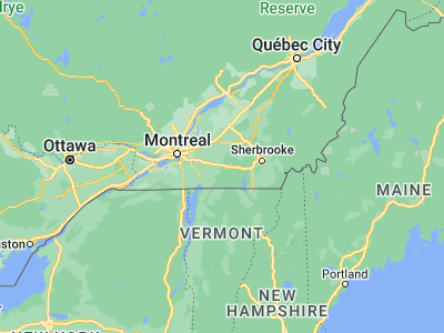 Map showing location of Bromont (45.31678, -72.64912)