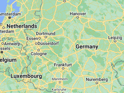 Map showing location of Bromskirchen (51.08333, 8.61667)