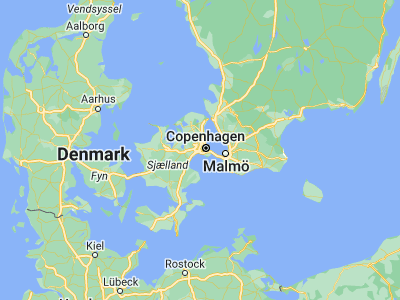 Map showing location of Brøndbyvester (55.65029, 12.40996)