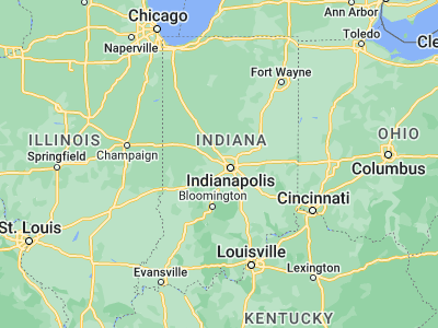 Map showing location of Brownsburg (39.84338, -86.39777)