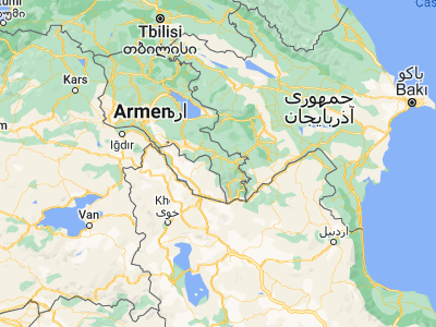 Map showing location of Brrnakot’ (39.49742, 45.97241)
