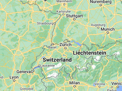 Map showing location of Brugg (47.48096, 8.20869)