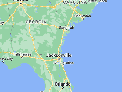 Map showing location of Brunswick (31.14995, -81.49149)