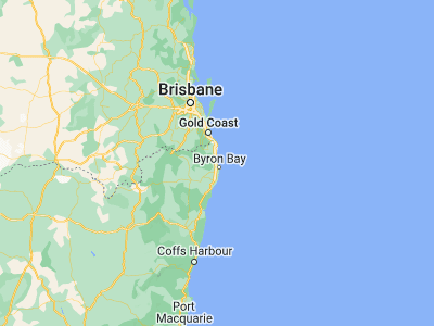 Map showing location of Brunswick Heads (-28.54154, 153.5481)