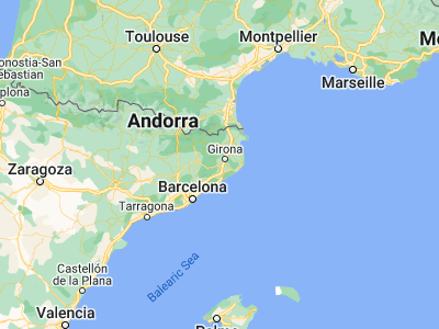 Map showing location of Brunyola (41.9, 2.68333)