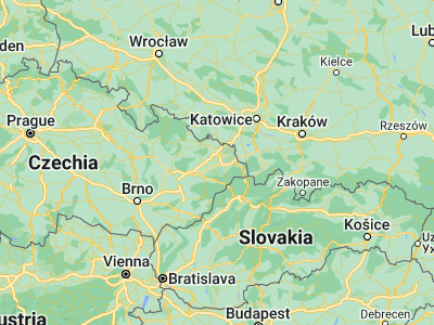 Map showing location of Brušperk (49.7001, 18.2221)