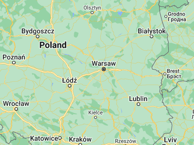 Map showing location of Brwinów (52.14269, 20.71697)