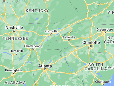 Map showing location of Bryson City (35.43093, -83.44738)