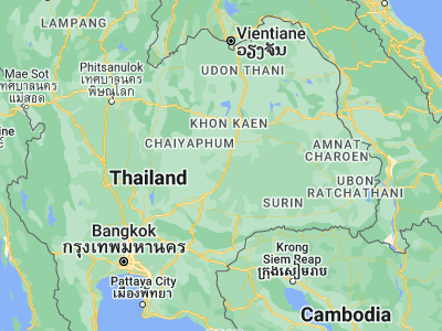 Map showing location of Bua Yai (15.58552, 102.42587)