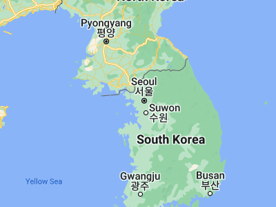 Map showing location of Bucheon (37.49889, 126.78306)