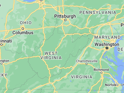 Map showing location of Buckhannon (38.99399, -80.23203)