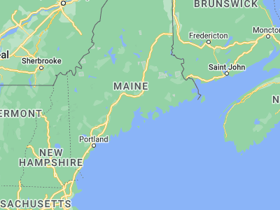 Map showing location of Bucksport (44.57369, -68.79559)