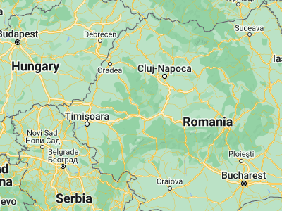 Map showing location of Bucureşci (46.13333, 22.9)