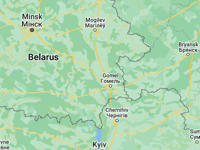 Map showing location of Buda-Kashalyova (52.7179, 30.5701)