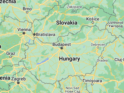 Map showing location of Budapest IV. kerület (47.56182, 19.08909)