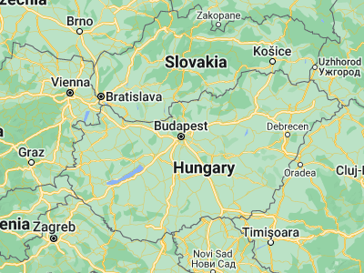 Map showing location of Budapest VII. kerület (47.50045, 19.06875)