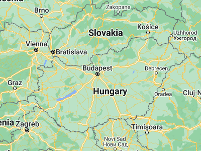 Map showing location of Budapest X. kerület (47.4791, 19.15835)