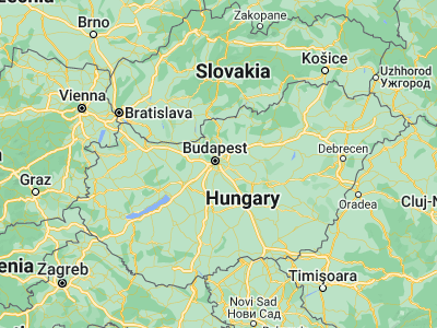 Map showing location of Budapest XIX. kerület (47.45293, 19.14943)